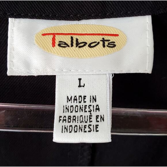 90s Talbots Black Sleeveless Midi Apron Dress L Minimalist Lagenlook Vintage - Picture 5 of 13